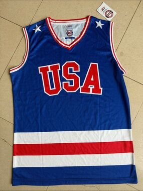 Team USA Hockey Basketball Jersey, size S, NWT
